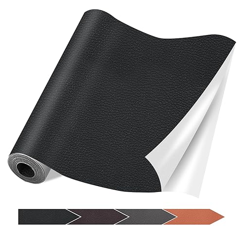 Parche autoadhesivo de reparación de cuero, kit de reparación de vinilo y cuero, parches grandes de 17 x 79 pulgadas, para sofás, asientos de