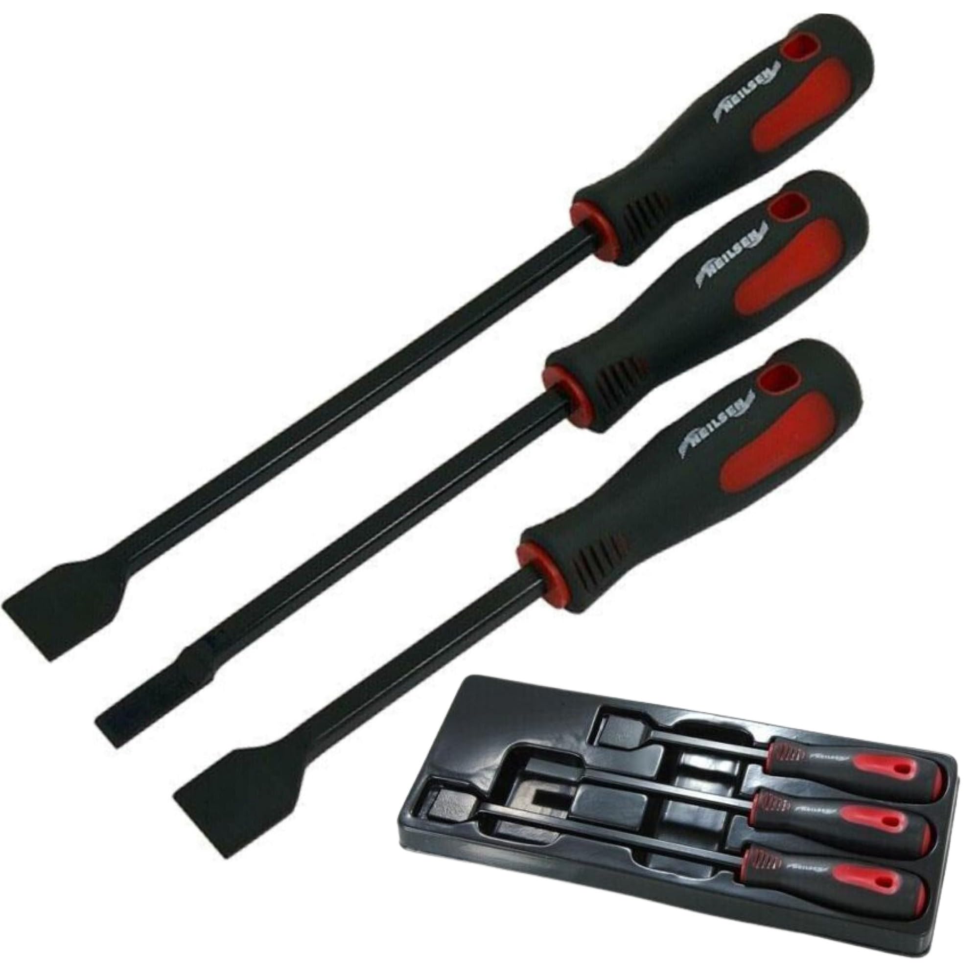 Retaaj 3Pc Scraper Set Long Reach, Automotive Remover For Gaskets Seals Carbon Removal Scraper Set