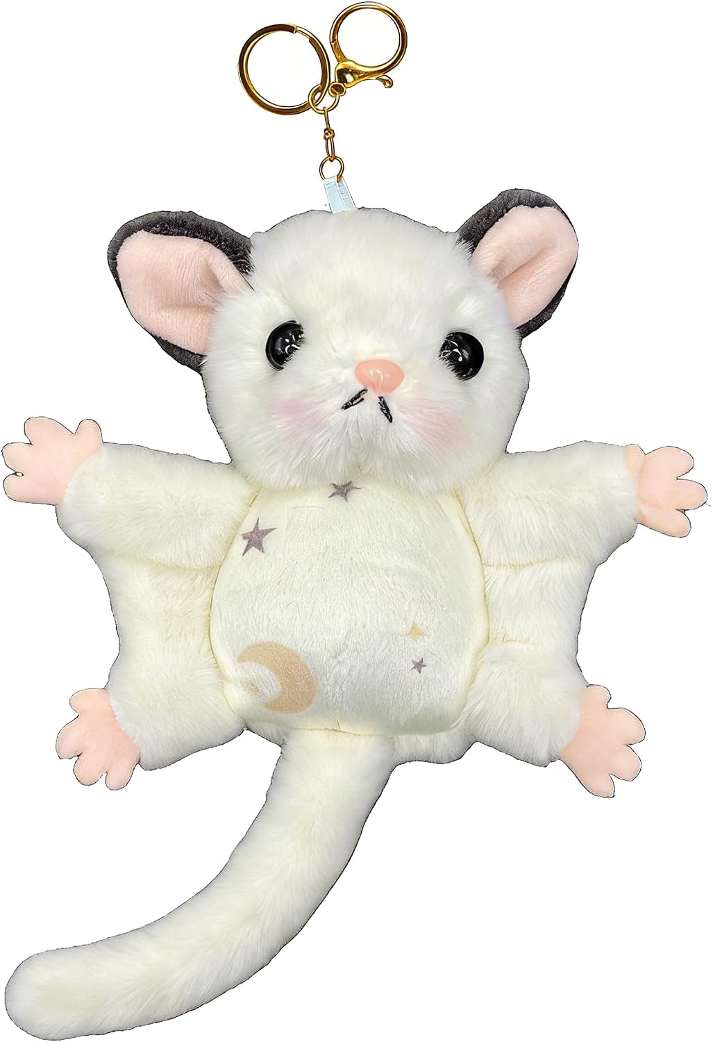 Sugar Glider Plush Keychain, Cute Flying Squirrel Bag Charms for Adults