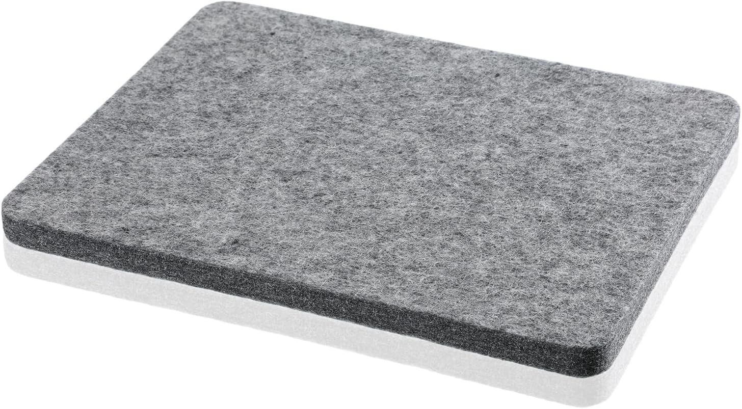 Needle Felting Pad, 8x10 Inch Grey Felt Pad Thick and Firm Needle Felting Mat for Any Wool Felting Making Supplies