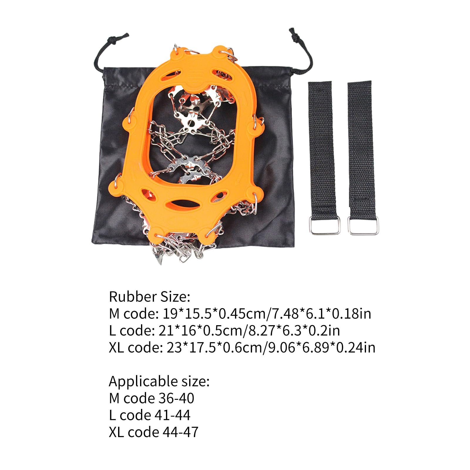 Slip Traction Cleats For Ice & Snow Stainless Steels Ice Spikes Ice Cleats Crampons 23 Spikes Shoe Ice Snow Grips