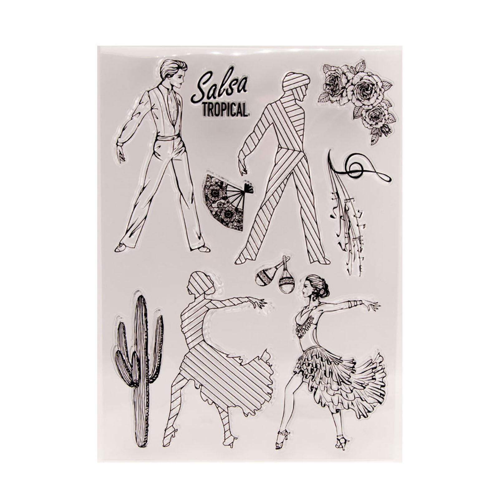 Tsophreniq Silicone Seal Stamp Dancing Girl Clear Stamps Scrapbooking Card Making Embossing Photo Journal Album Decorative Scrapbooking Stamp