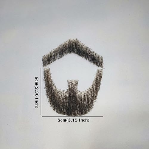 Miniatura 2 de Barba falsa realista entretenimientodramafiestapelícula, bigote falso pelo facial, barba falsa, pelo facial de cabra, pegado con adhesivo para una