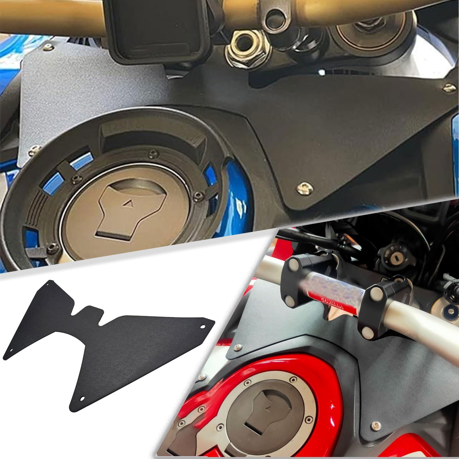Motorcycle Forkshield Updraft Deflector,Fork Shield Deflector Shockproof Cockpit Fairing Air Deflectors Replacement for HO&N&DA Africa Twin CRF1000L CRF 1000 L 2016-2019 -Reduce Vibratation
