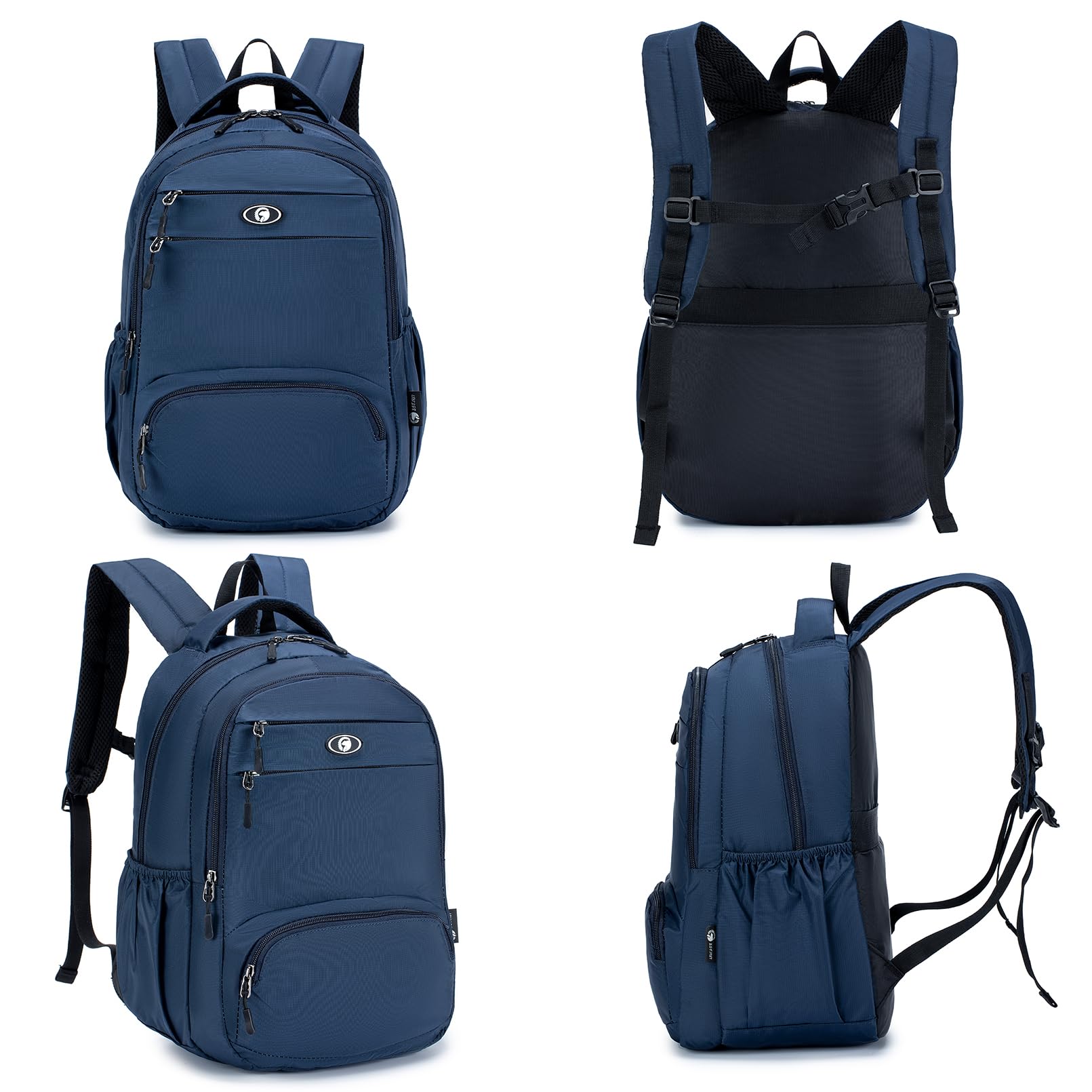 SPAHER Mochila Viaje Cabina Avion 40x30x15 Iberia Air Europa Maleta Equipaje de Mano British Airways 20L Mochilas Portatil Mujer Hombre Impermeable Pequeña para Trabajo Senderismo Escuela, Negro