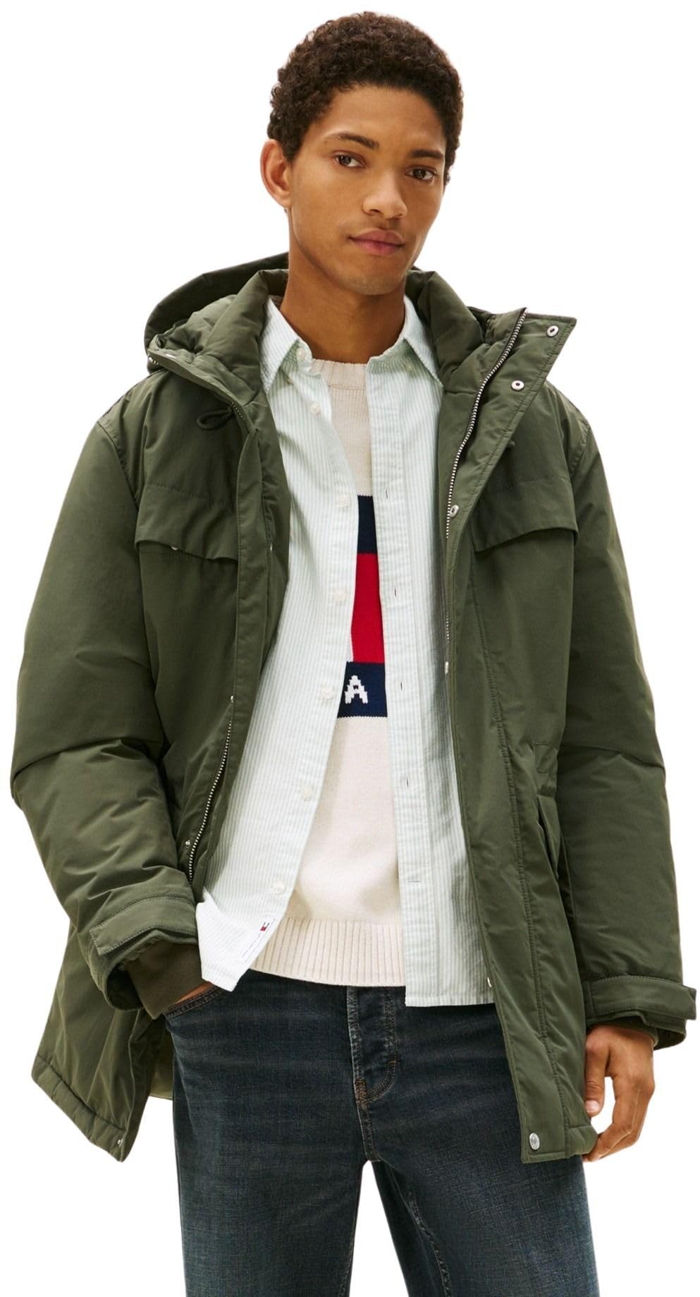 Tommy Jeans Herren Parka City Ready mit Kapuze