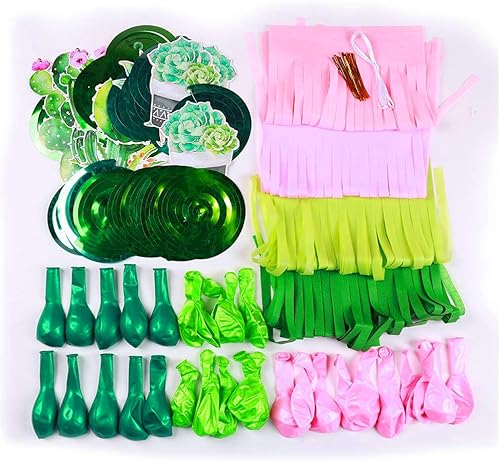 Miniatura 7 de Paper Jazz Decoraciones de fiesta temática de cactus, serpentinas colgantes, remolinos de cactus, guirnalda de borla de papel, juego de decoración