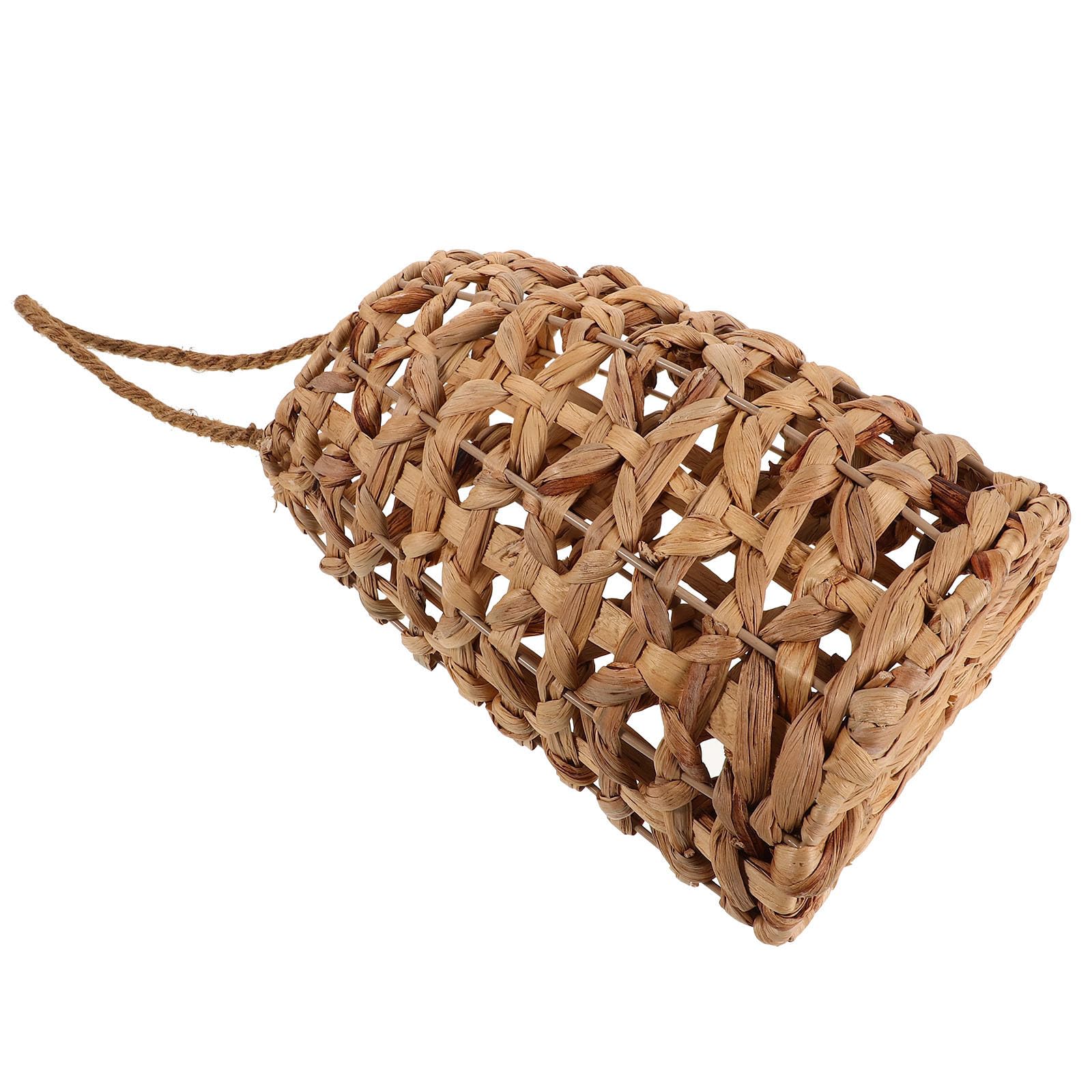 VICASKY Cesta de Almacenamiento de Pared Tejida a Mano Hierba de Calabaza Beige, Ligera y Portátil, Adecuado para Decoración del Hogar y Cocina Estilo Nórdico Elegante