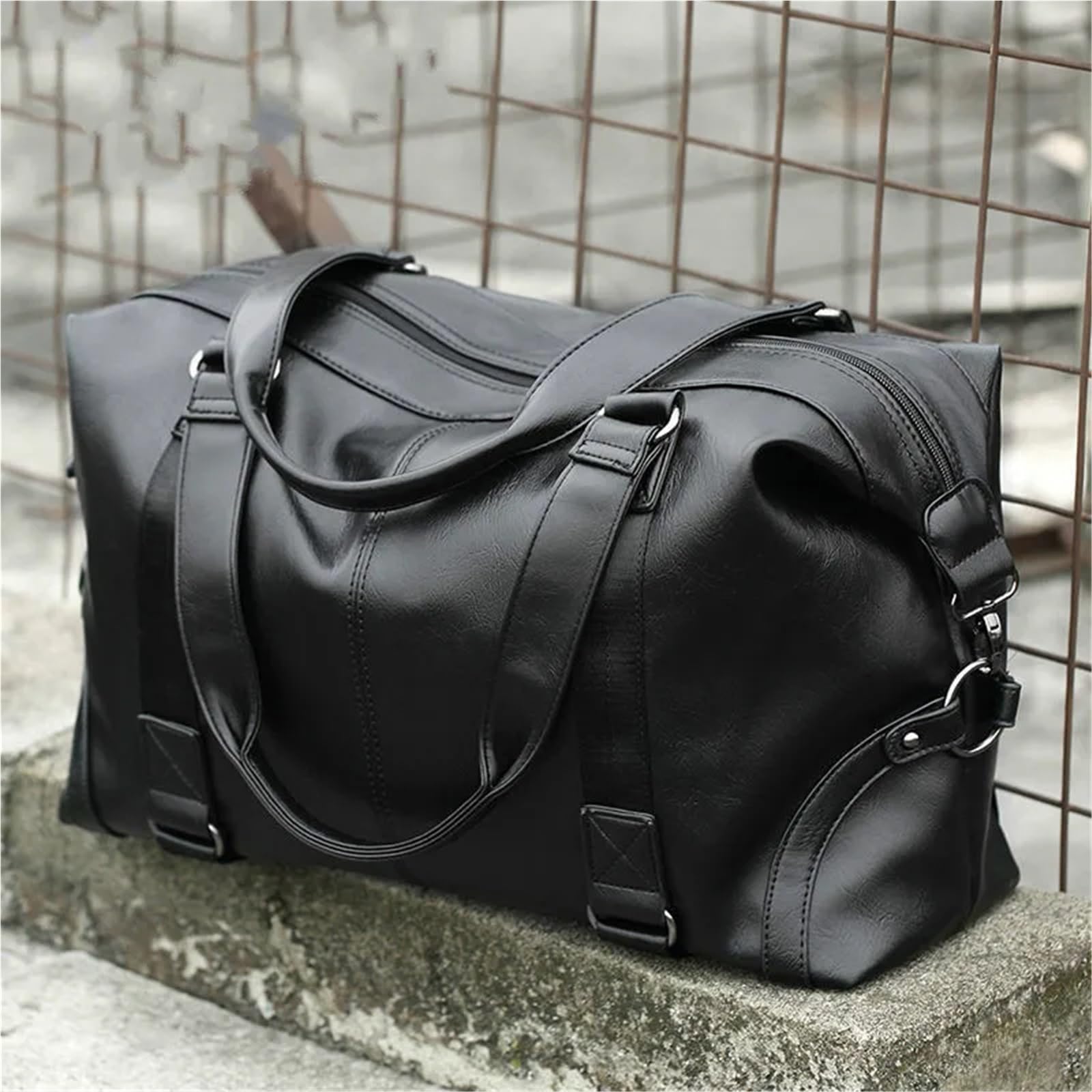 Borsone Da Viaggio In Pelle Borsa Da Viaggio Alla Moda Da Uomo, Borsa Da Viaggio, Grande Capacità, In Pelle, Portatile, Da Lavoro, A Tracolla, Casual, Da Uomo, A Tracolla, Da Viaggio Per Viaggiare