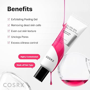 COSRX AHA BHA PHA LHA 35% Peel 1.01 fl. oz / 30 ml, Chemical Exfoliating Peeling Gel for Dull, Rough, Oily skin with Clogged Pored & Dead Skin Cells, Highly Concentrated