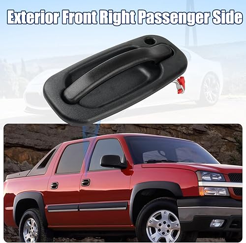 Miniatura 2 de NPAUTO Manija de puerta exterior delantera derecha, repuesto para Chevy Silverado Tahoe Suburban Avalanche 1999-2006, GMC Sierra Yukon XL 1500 2500,
