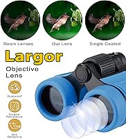 Vista 2 de Binoculares para niños, juguete para niños y niñas de 3 a 12 años, regalos para el día de San Valentín, regalos de Pascua, cumpleaños, juguete