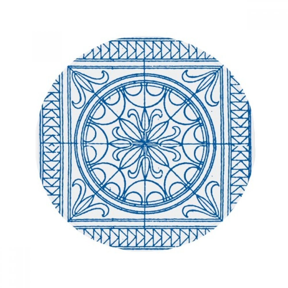 Tapis de sol Talavera antidérapant bleu pour éviter les glissades dans la salle de bain