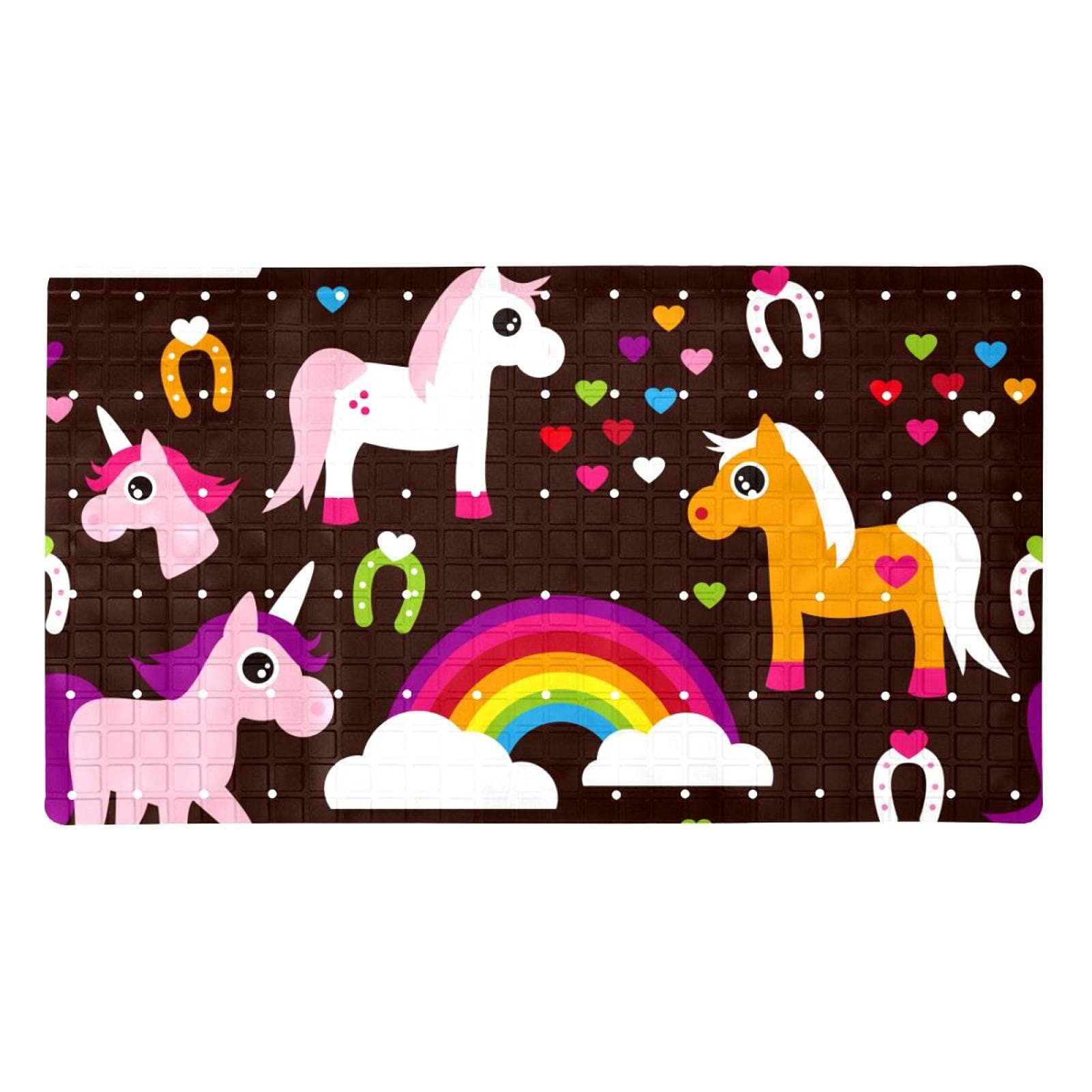 Tapis de baignoire antidérapant enfants et personnes âgées 39x70