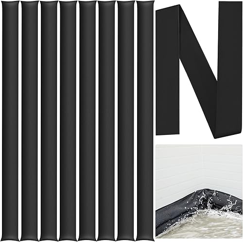 Windyun Barreras de inundación para el hogar, barrera de agua de 10 x 6.5 pulgadas, bolsas de arena activadas por agua, bolsas de arena inflables