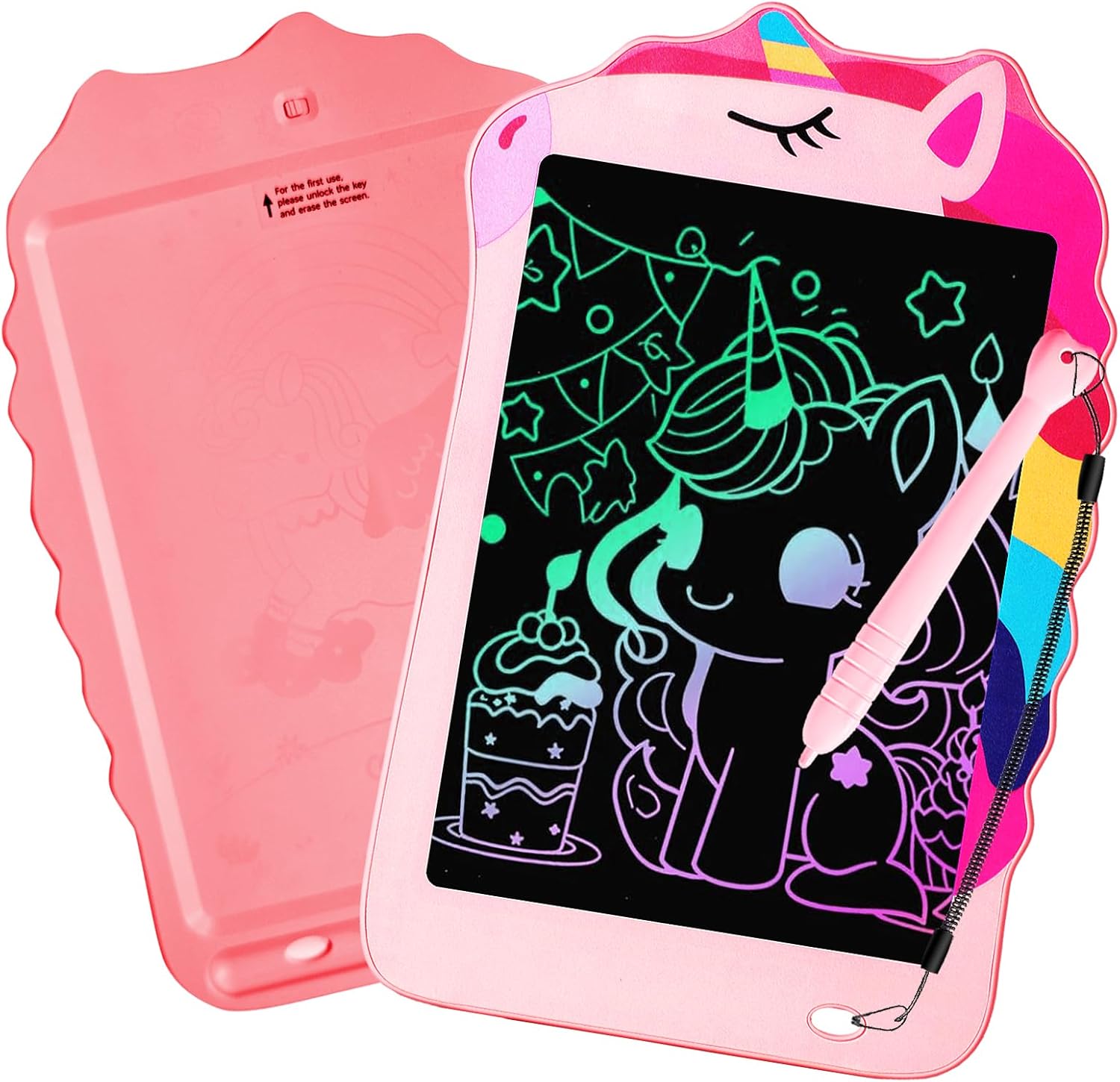 LCD Writing Tablet for Kids, Dinosaurs Drawing Pad Doodle Board for Kids, Colorful Toddlers Toys Drawing Board, Educational Toys for Boys Girls 3 4 5 6 7 8 Year Old Christmas and Birthday Gifts