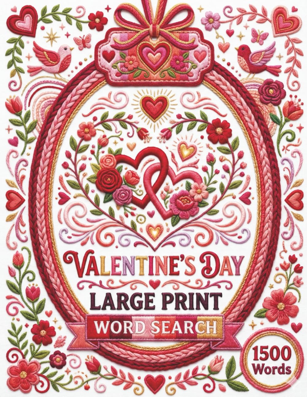 Valentine's Day Large Print Word Search: The Ultimate Romantic Puzzle Book with 1500 Words for Seniors, Adults, and Low Vision to Celebrate Love