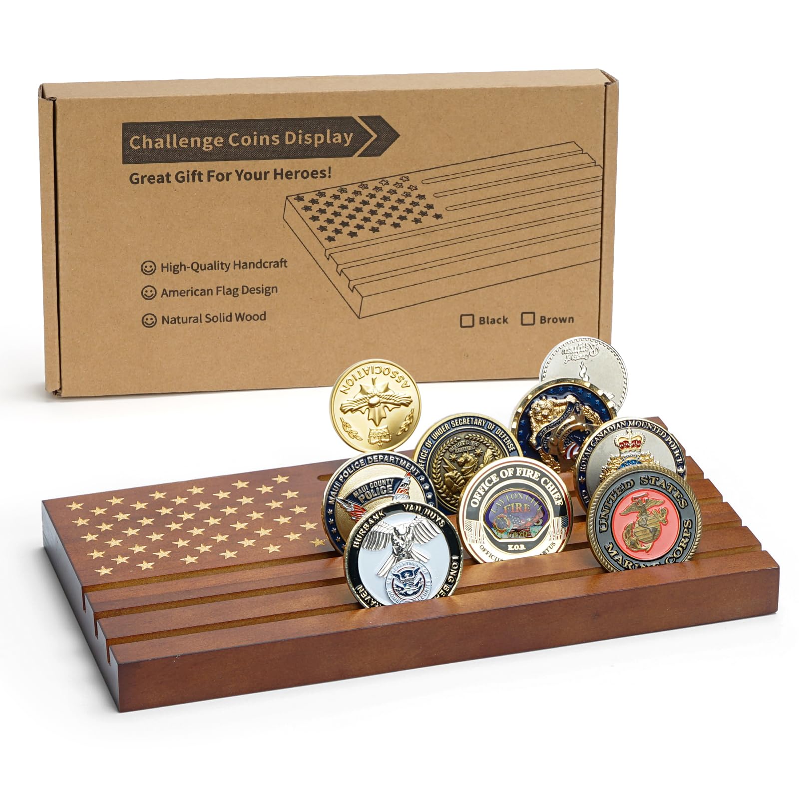 Army Coin Rack Fun Snapklik.com : Coin Rack,Challenge Coins Display Stand Shelves Wooden ...