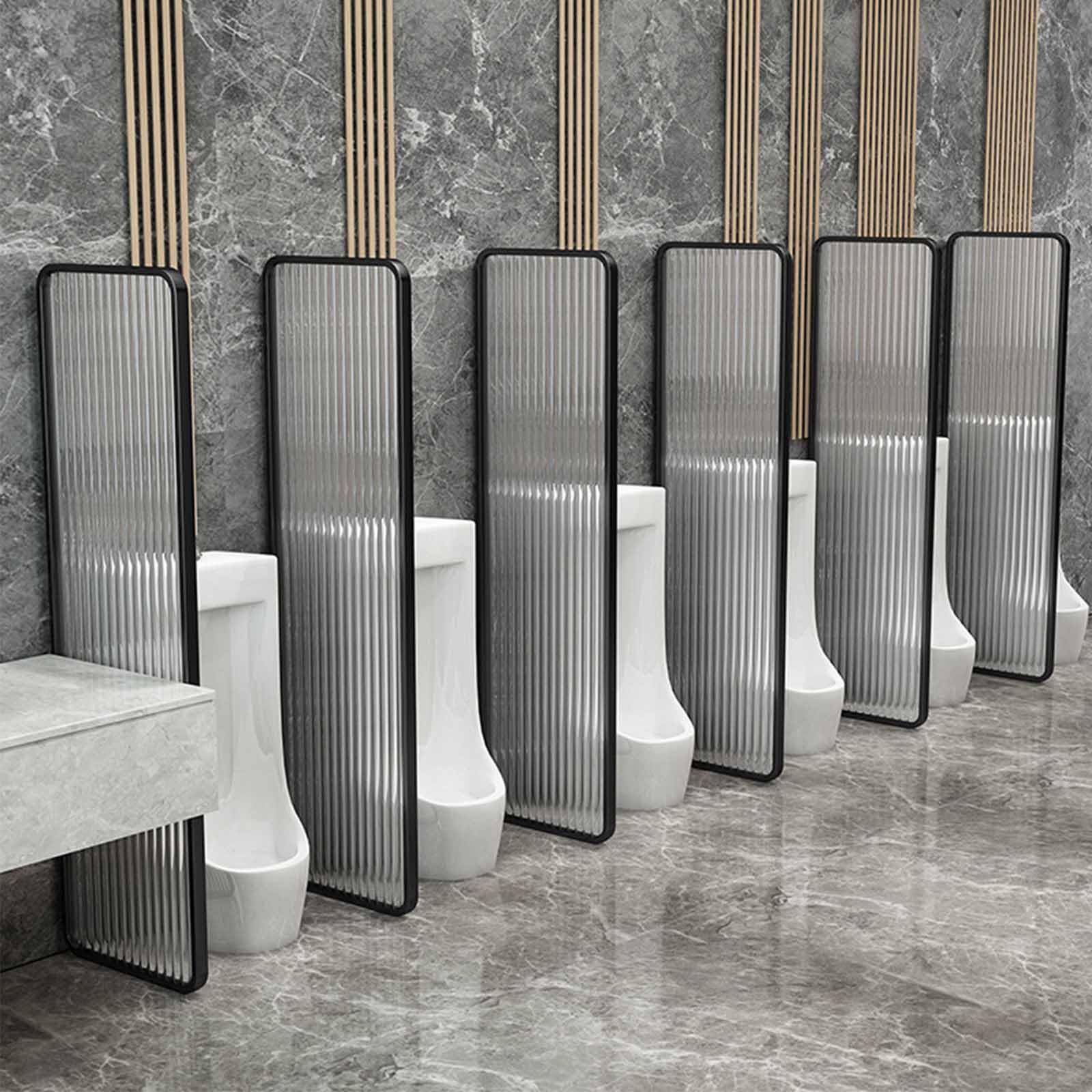GTHTUHFD Stainless Steel Men'S Urinal Privacy 4 Pack 120X40Cm Wallmounted Partition For Toilets Ideal For Hotels Schools & Public Restrooms,1pack-120x40cm