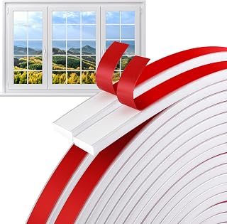 DECOHS 66 Ft Peel and Stick Window Grid Inserts - Flexible TPE Trim Molding for Windows, Doors & Home Decor