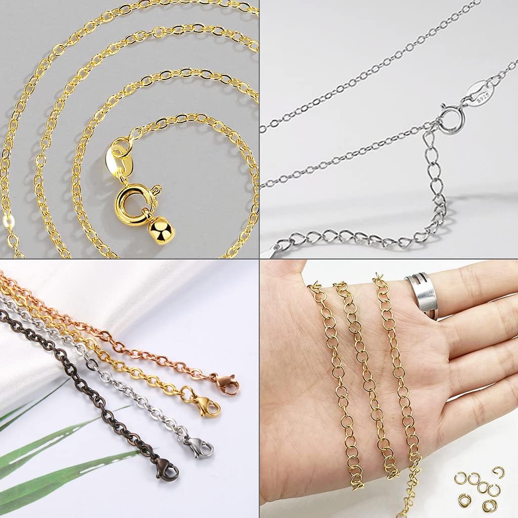 400Pcs 7mm Silver Open Jump Ring, Used for Key Chain, Jewelry Making, Necklace Maintenance and Earring Decoration DIY Process Open Jump Ring (400Pcs) - Image 5