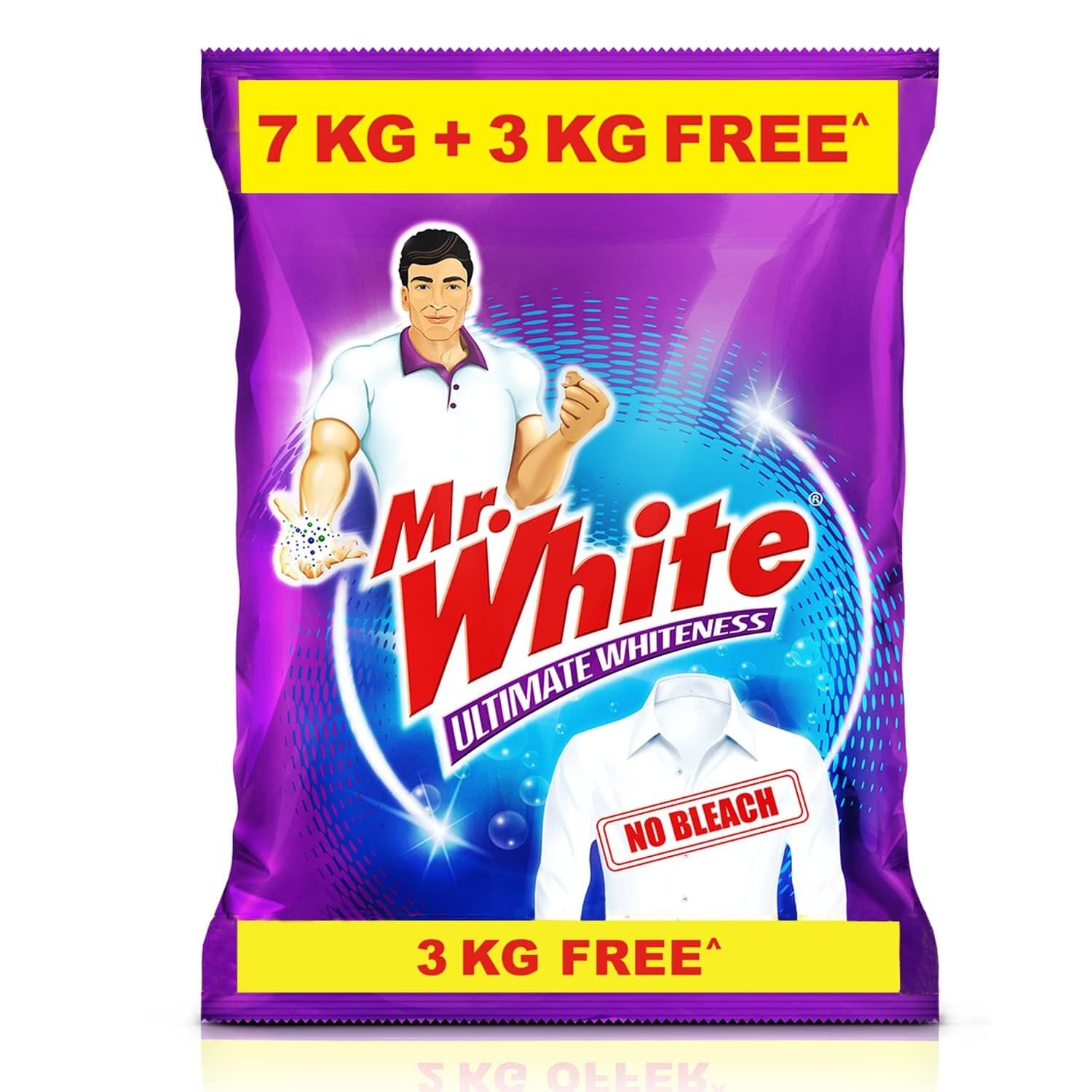 Mr. White Detergent Powder 7 Kg with Free 3Kg Amazon.in Health