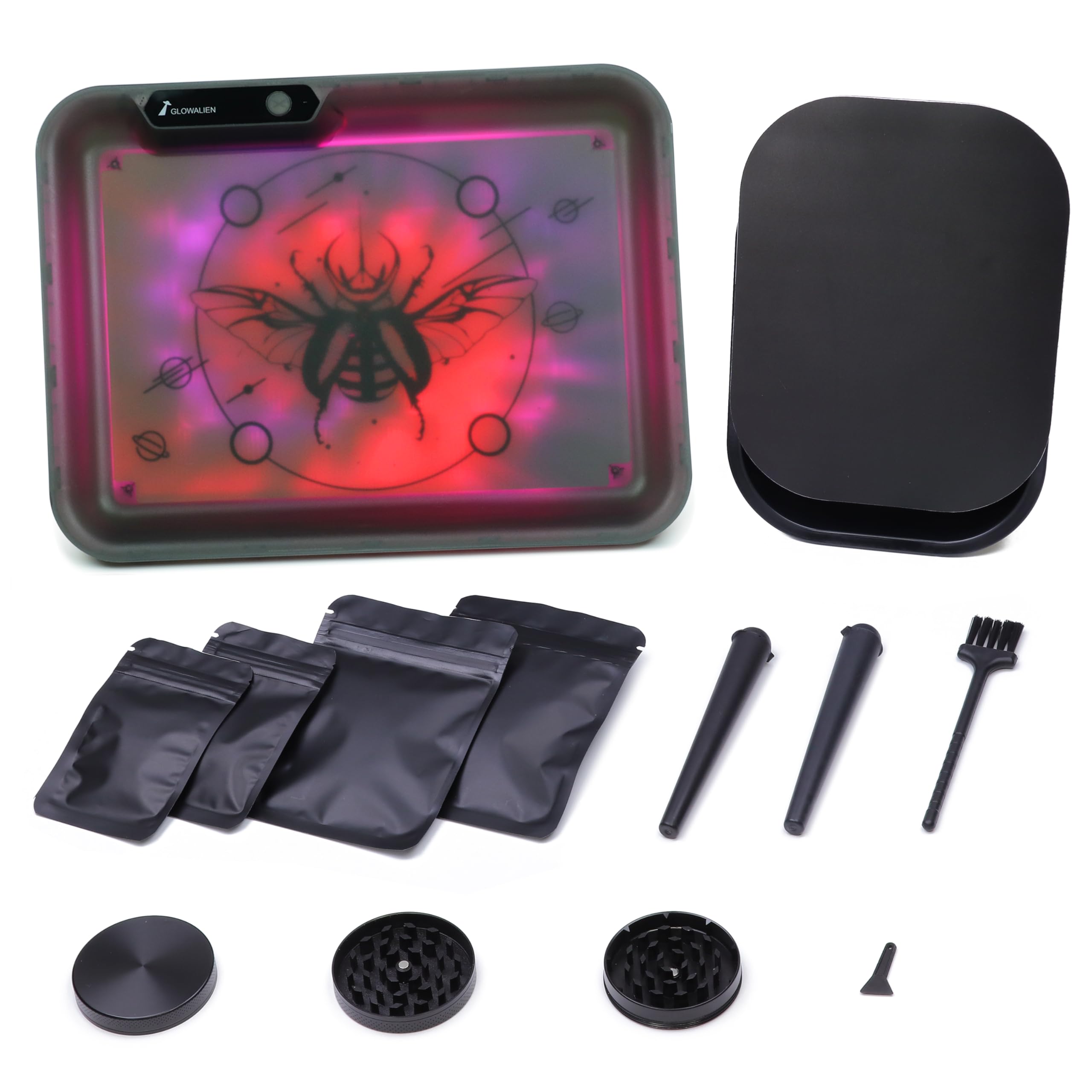 Bandeja LED GLOWALIEN juego de bandejas de iluminación todo en uno Beetle's Universe