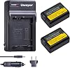 NP-FW50 Battery and Charger for Sony Alpha A6000, A6100, A6300, A6400, A6500, A5100, A7, A7 II, A7R, A7R II, A7R2, A7S, A7S II, A7S2, A5000, A3000, A55, RX10