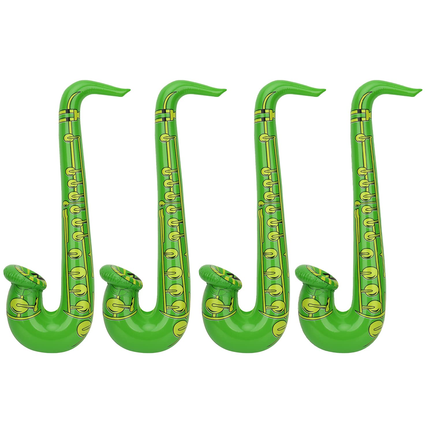 WedDecor Inflatable Guitar Saxophone Toys Favours Balloon, Musical Instruments Accessories For Kids and Adults Party Decoration, Hen Night Party, 4pcs, Green — image 1