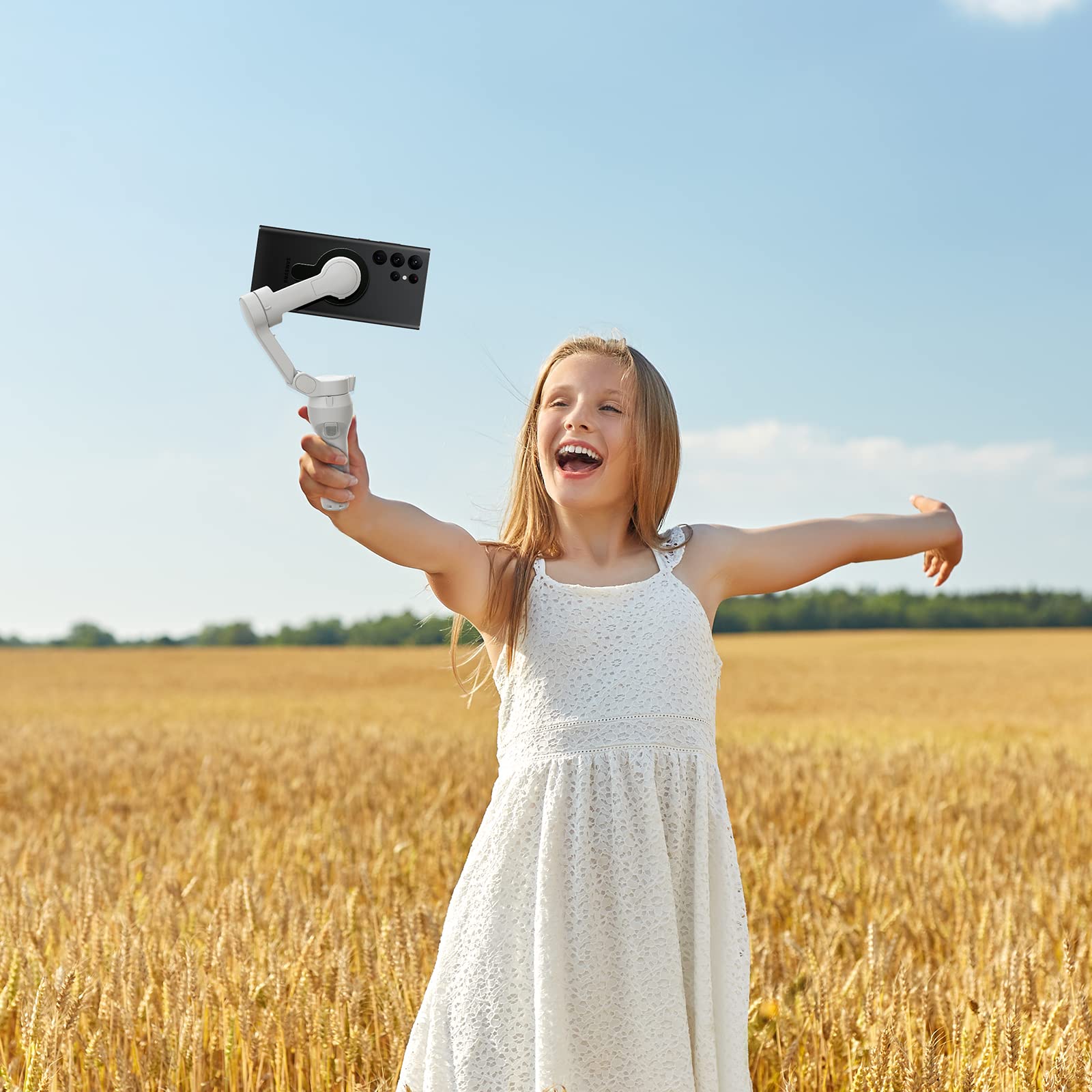 CloudValley Uchwyt magnetyczny DJI, zaprojektowany dla DJI OM Mobile OM 7P/7/6/5/4/4 SE stabilizator gimbalowy, uchwyt na telefon do akcesoriów Magsafe iPhone, czarny