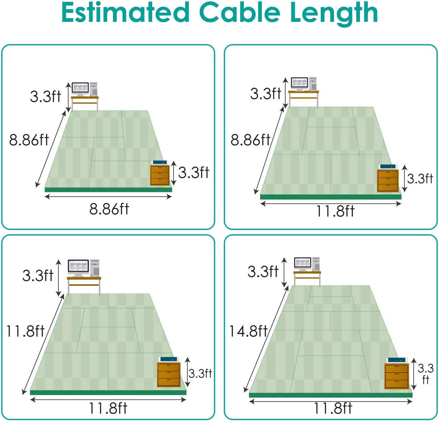 ELECOM Flat LAN Cable with Nails Non-breakable CAT7 10m [Blue Metallic] LD-TWSFT/BM100 (Japan Import)