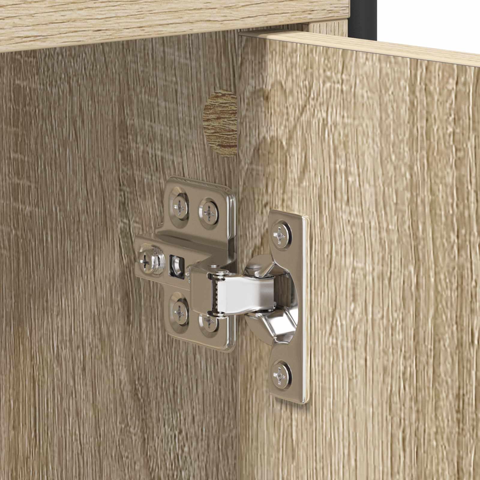 Hothingwell Szafka pod telewizor 133 x 33 x 50 cm dąb Sonoma drewno
