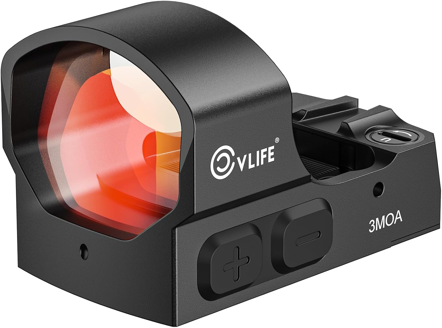 CVLIFE BearMight Auto-Brightness Red/Green Dot Sight for RMS RMSc, 3 MOA Dot Motion Awake Reflex Sight Optic Scope for Compact Pistol, 5000G Shockproof & Waterproof, Adapter for MOS/RMR/Picatinny
