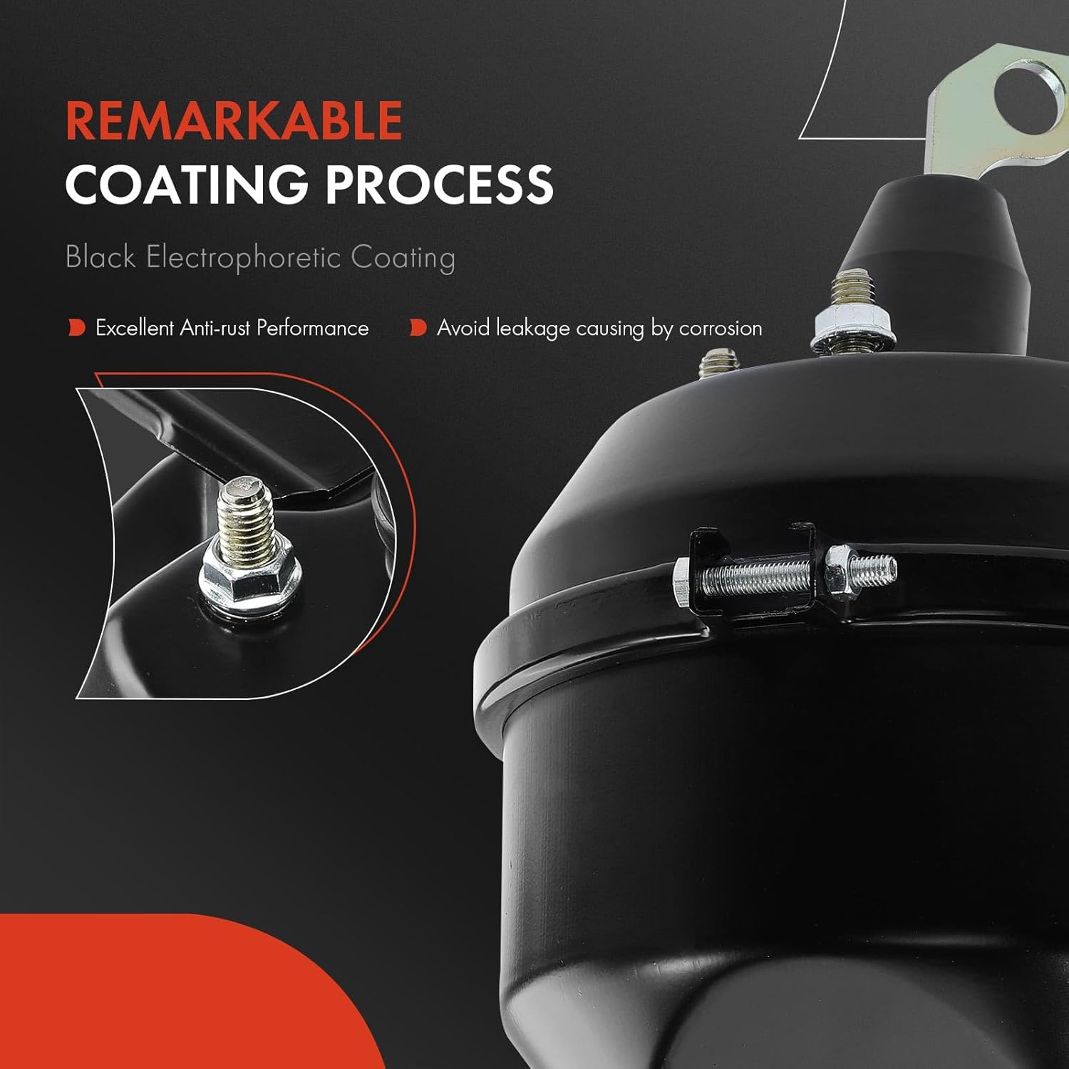 A-Premium Vacuum Power Brake Booster Compatible with Ford Mustang & Mercury Cougar, 1967 1968 1969 1970, Without Master Cylinder