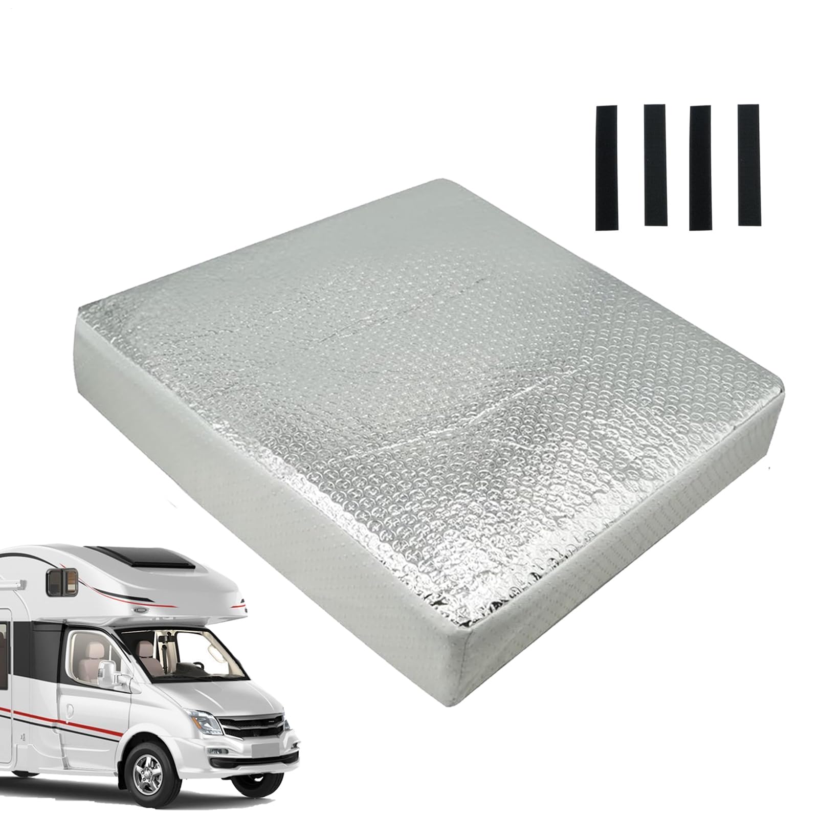 Housse de fenêtre de toit pour camping-car – Imperméable et isolé – Accessoire de ventilation amovible pour salle de bain, grenier, caravane, camping-car, remorque, fenêtre d'hiver