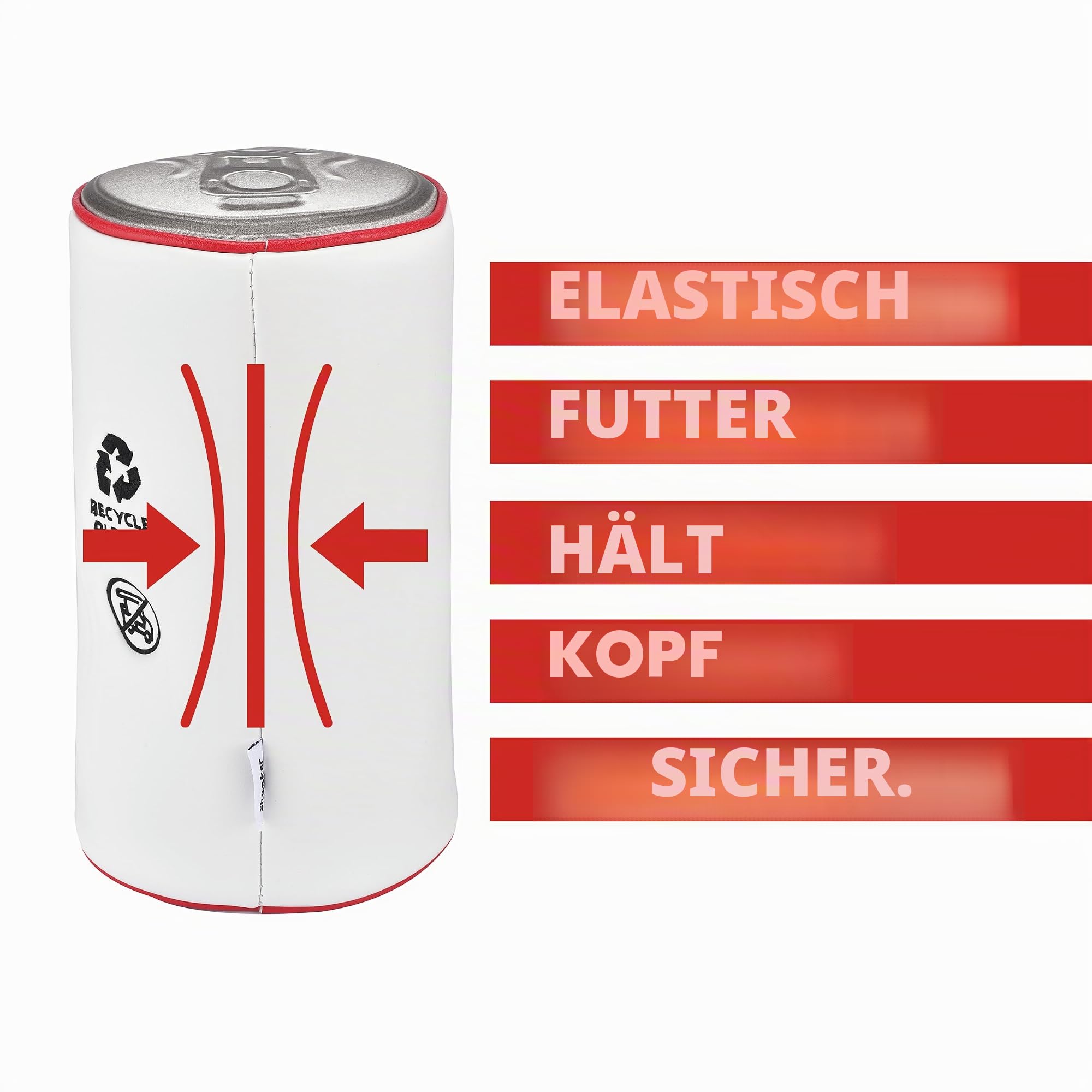 Shanker Golf Schlägerhaube für Fahrer, Bierdosenform, lustig, Tour-Qualität, PU-Leder, Golfschlägerhülle mit gesticktem Muster