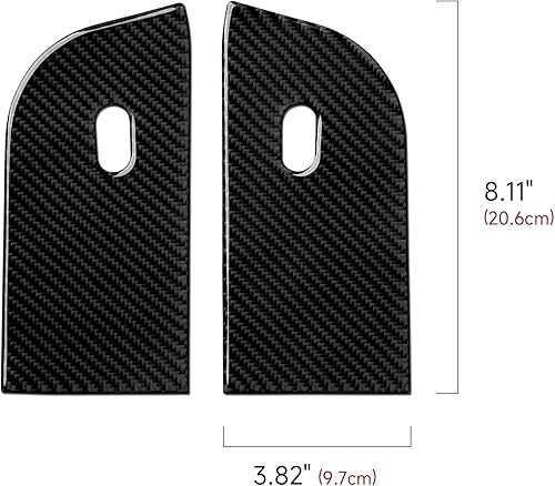 Miniatura 8 de Cubierta adhesiva para interruptor de elevación de ventana de automóvil, decoración de fibra de carbono, se adapta a Ford F150 (2004-2008)  Lincoln