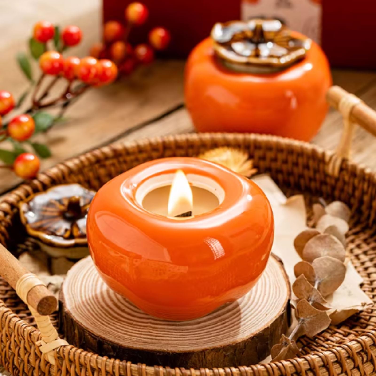 Velas de cerámica hechas con cera de soja y aceites esenciales, vela de aromaterapia reutilizable, velas en tarro creativas, decoración del hogar(Freesia,2PCS)