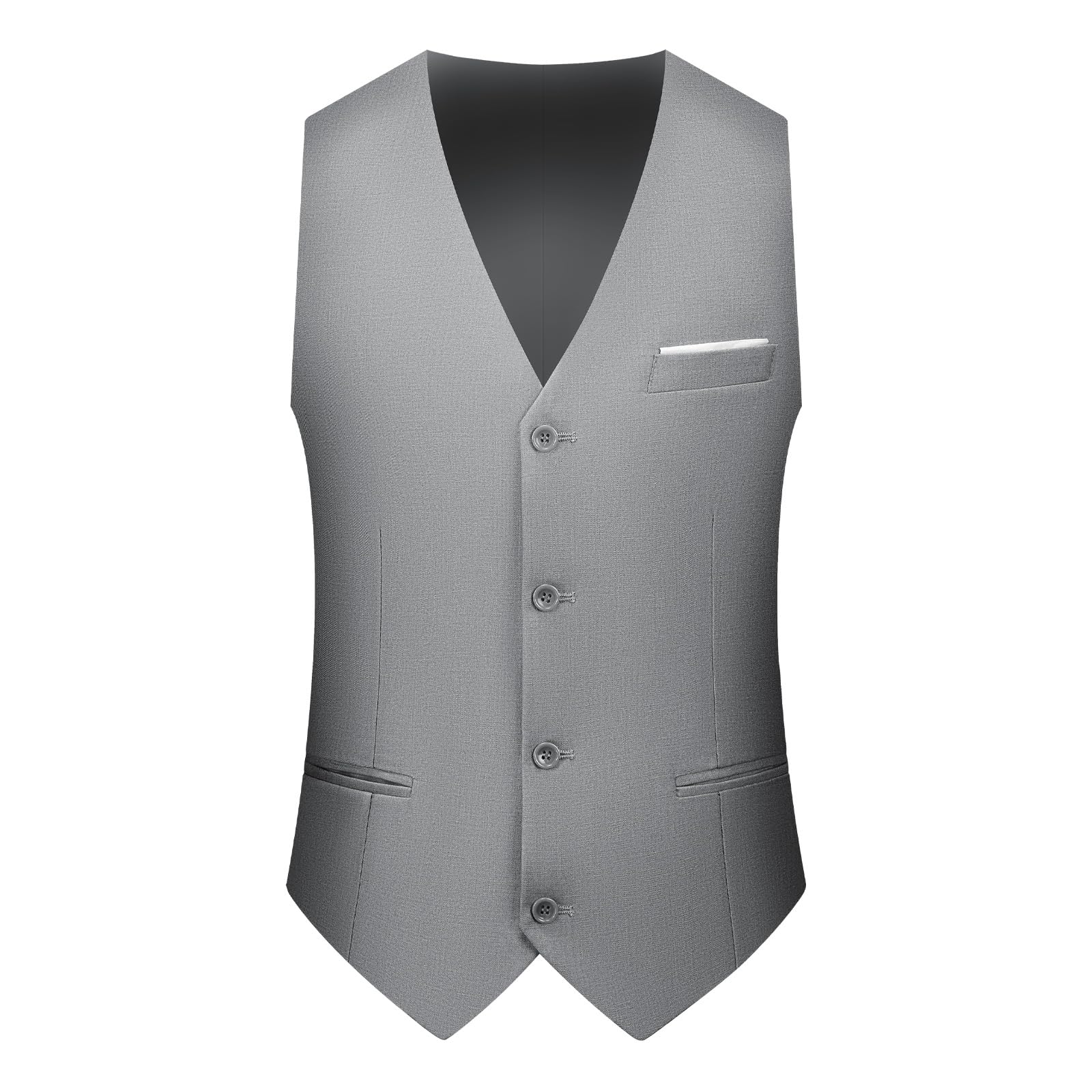 Abiti da Uomo Slim Fit 3 Pezzi Vestito per Uomo Business Formale Completo per Matrimonio con 2 Bottoni Blazer e Pantaloni
