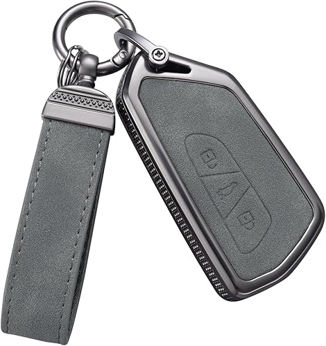 Miniatura 19 de YO&YOYE Compatible con funda para llavero VW Volkswagen con llavero protector de llave de cuero