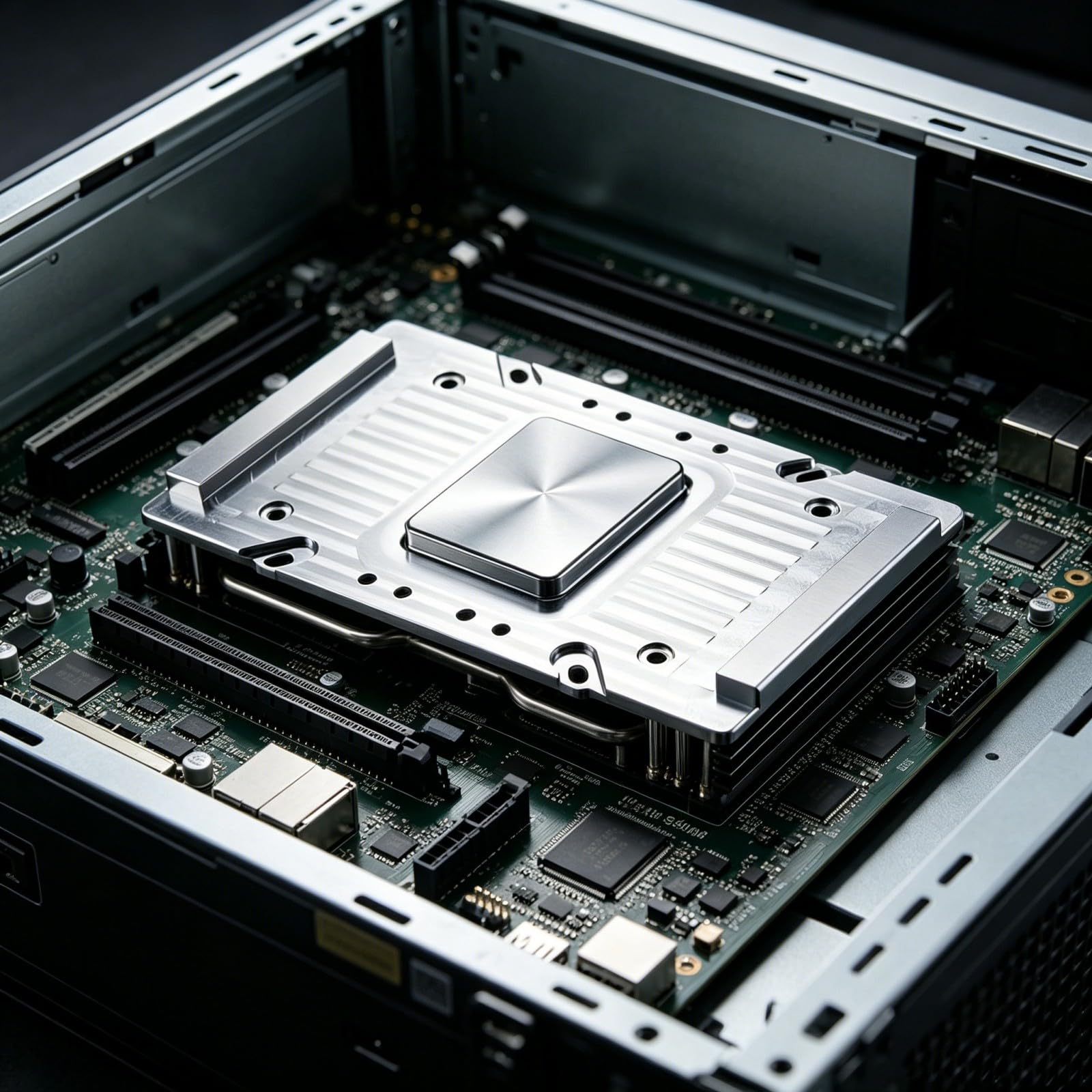 Alluminio Diffusore di Calore Dissipazione Termica Piastra Radiatore Sostituzione per V100 SXM2 GPU Accessori Scheda Grafica Intelligence Driver di Raffreddamento