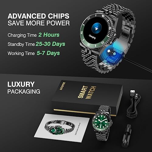 Miniatura 9 de Reloj inteligente DA GPT 2025 con llamada Bluetooth, pantalla AMOLED de 1.19 pulgadas, frecuencia cardíaca 247, oxígeno en sangre, presión arterial,