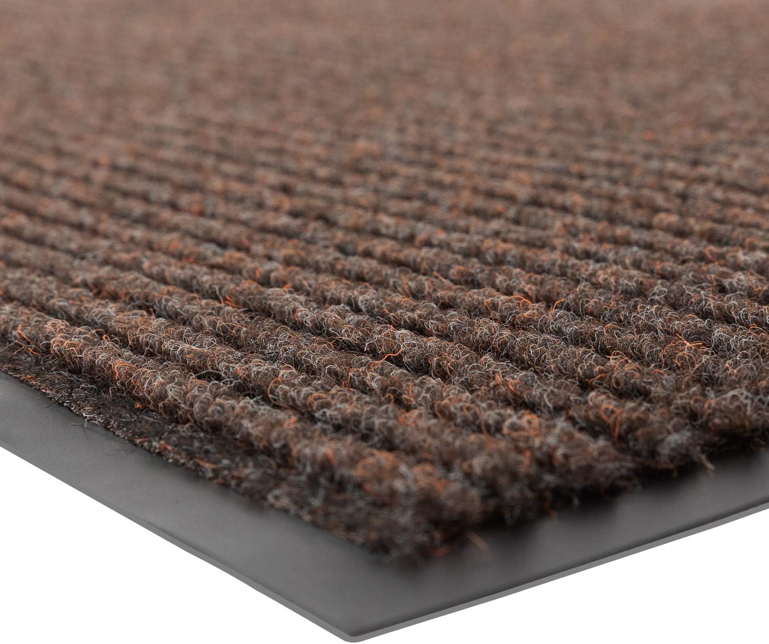 109 Brush Step Carpeted Indoor/Outdoor Entrance Mat for Home or Office, 2' x 3', Absorbent Slip Resistant Heavy Duty Entry Mat, Brown, 109S0023BR