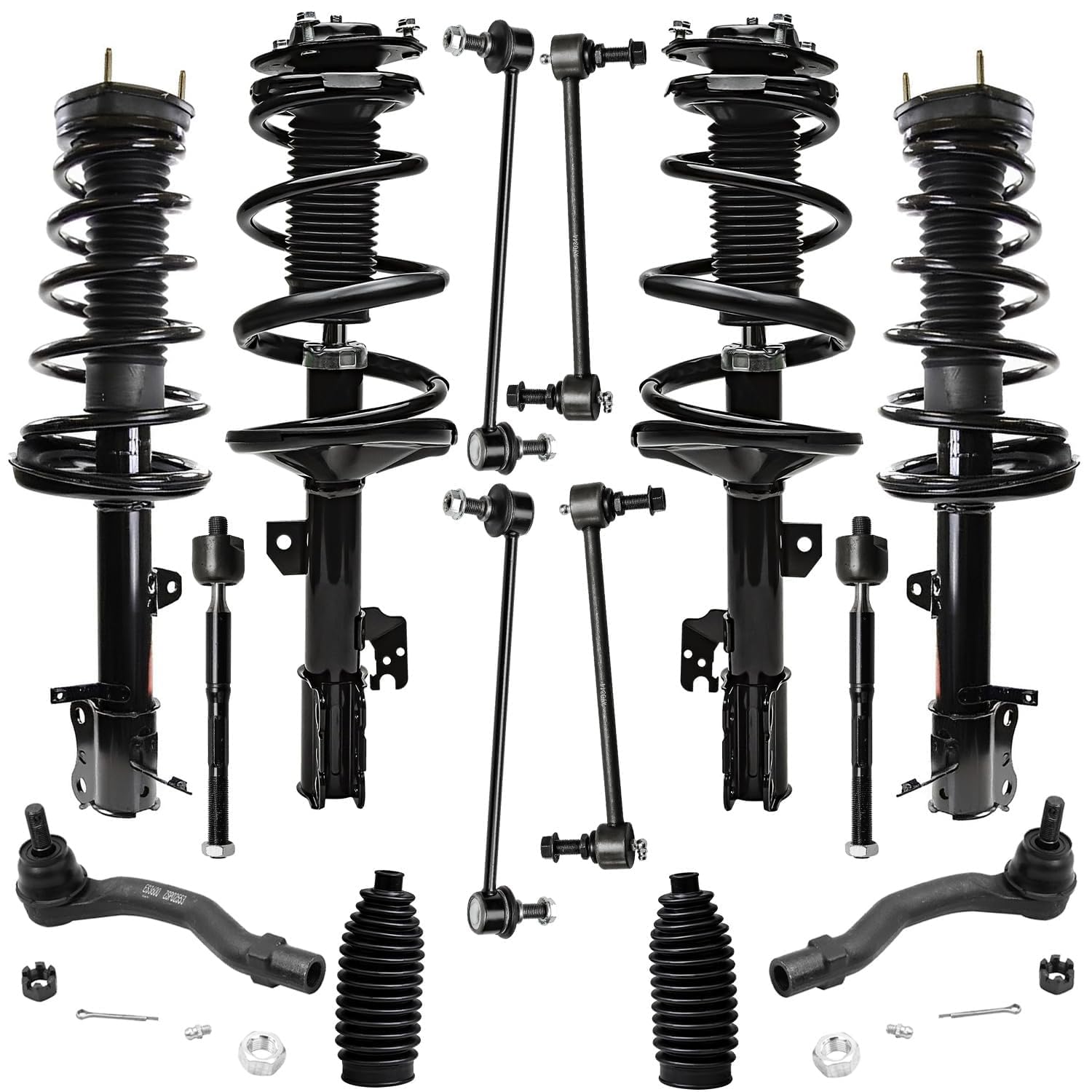 Detroit Axle - AWD 14pc Struts Kit for 2001 2002 2003 Toyota Highlander
