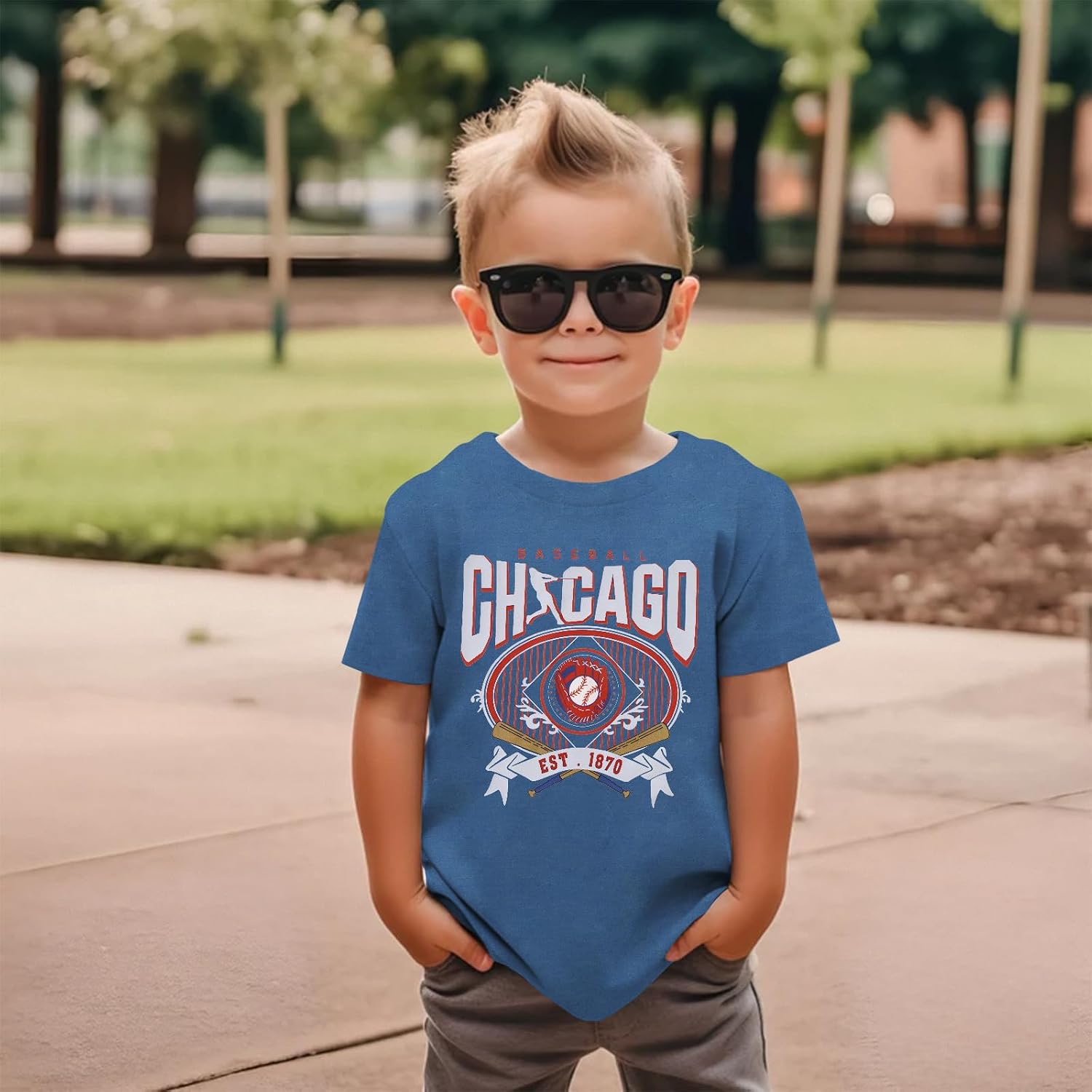 GLIGLITTR Baseball Shirt for Toddler Boy Girl Games Day Graphic T-Shirt Kids Baseball Fans Lover Outfit Funny Summer Tee Tops