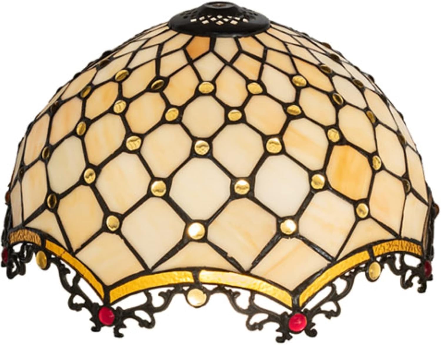 Meyda Tiffany 138147 14" Wide Diamond & Jewel Shade