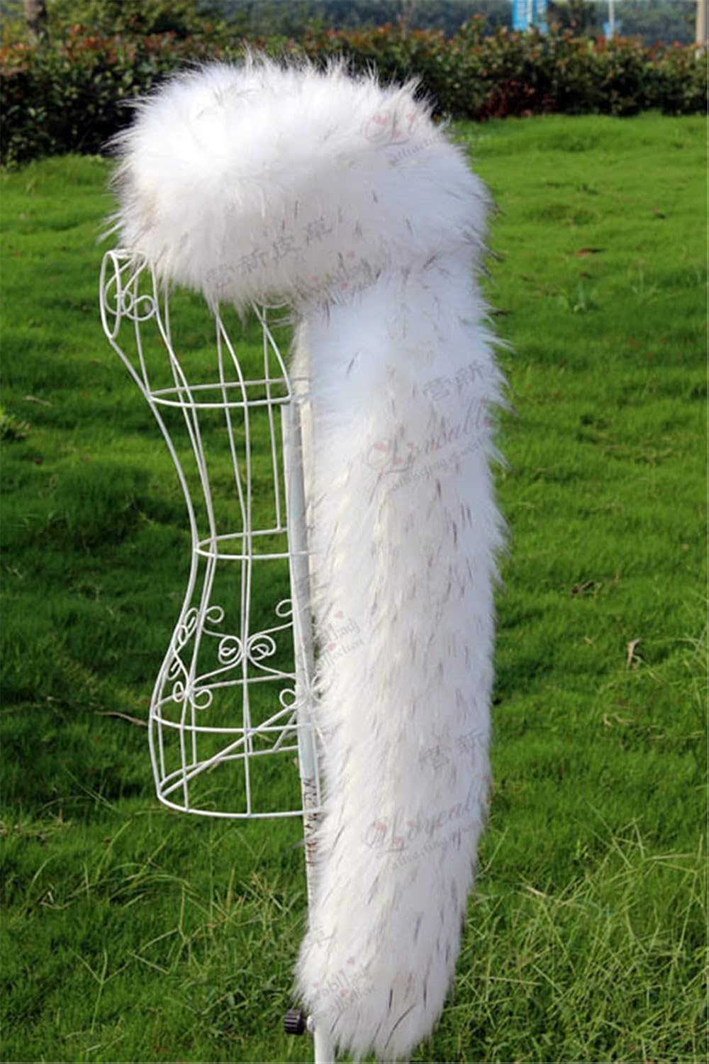 Long Men Women Faux Fur Collar Winter Warm Wrap Stole Scarf Shawl Shrug - Image 6