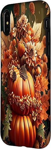 Miniatura 8 de Funda para iPhone 13 Pro Max con diseño de hojas otoñales y calabazas