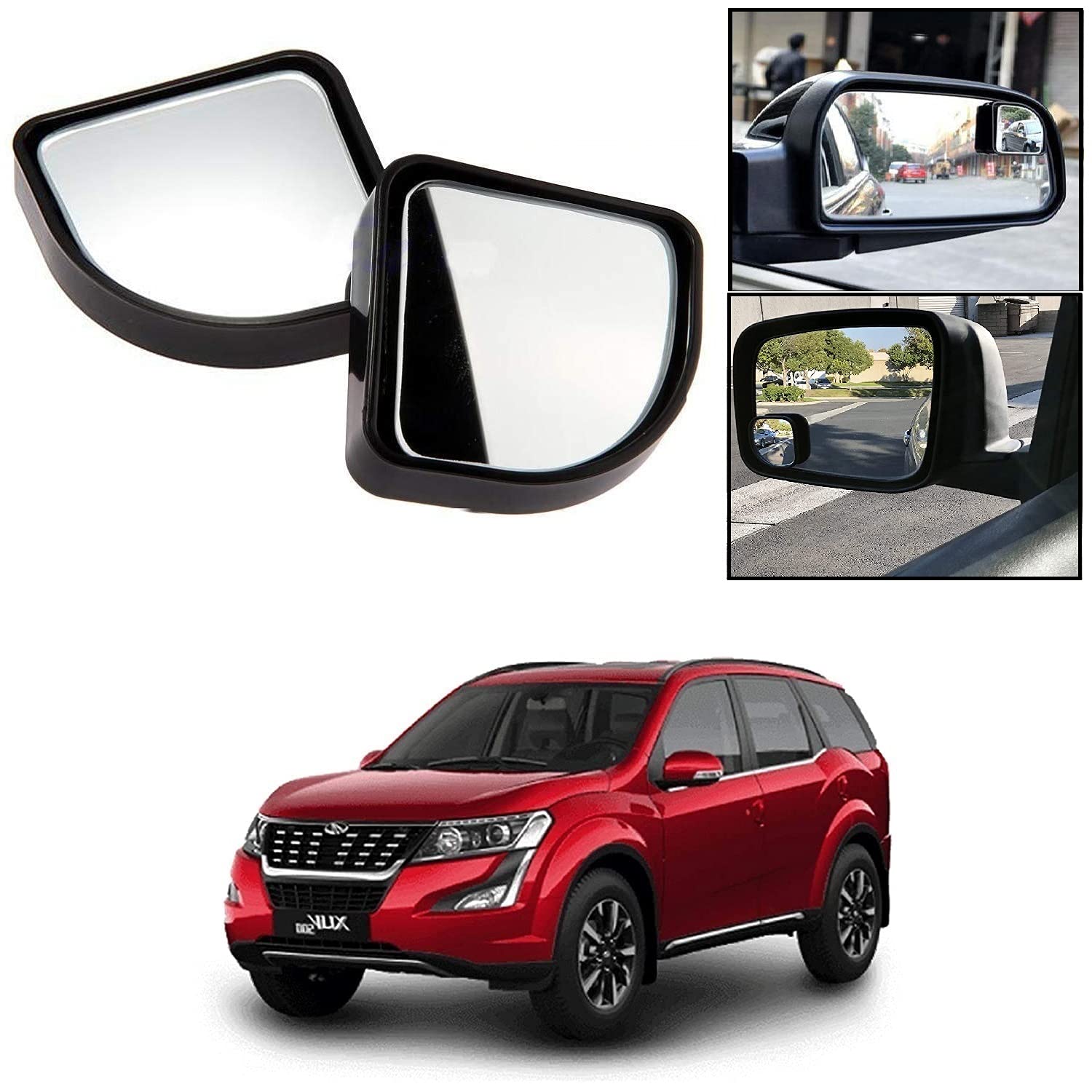 Olmeo 3R065 Blind Spot Side Rear View Mirror for Mahindra XUV500