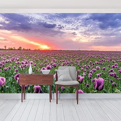Amazon チューリップフラワー 壁紙 150x1 Cm 絹のようなシルクの質感 カスタマイズ可能な大型壁画 砂壁にはれる壁紙 壁紙壁画 壁紙おしゃれ 天井用パネル壁紙 お風呂壁紙 壁絵 厚手 部屋 インテリア 壁の装飾 Diy 工具 ガーデン